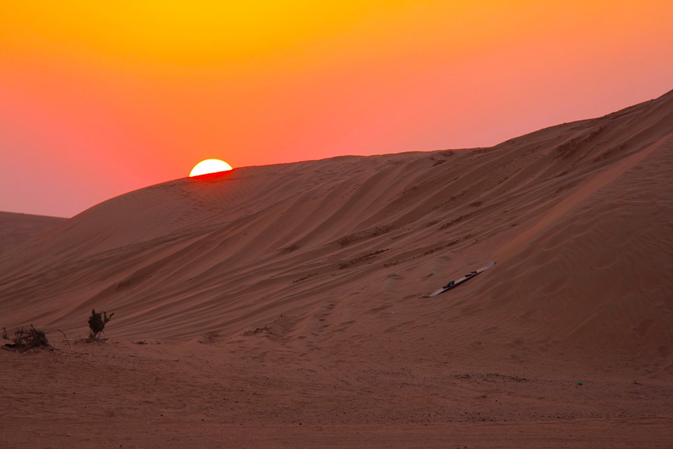 Sunset on Desert Safari